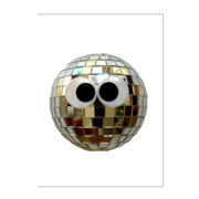 Postkarte "Discokugel" 