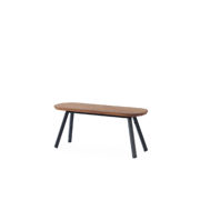 Bank schwarz 120 cm 