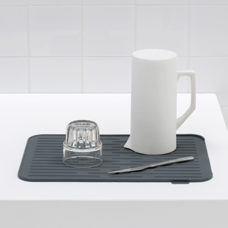 tapis de drainage silicone gris mat