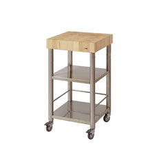 Kitchen trolley white beech forehead wood50 x 50