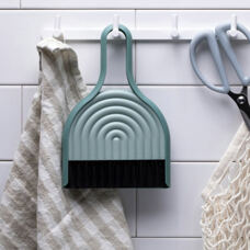 Dustpan with broom
green 