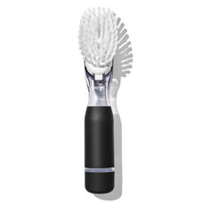 Brosse à vaisselle avec distributeur de savon avec poignée