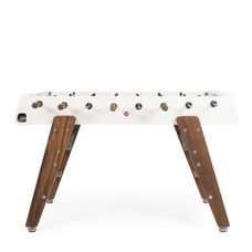 EL FUTBOL Tischfussball 
RS-3 Holz / weiss 