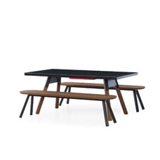 Bank schwarz 180 cm 