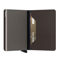 Slimwallet 
braun matt 