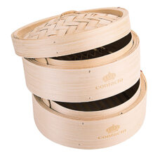 Steam basket bamboo
20cm, 2 baskets