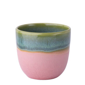 Becher Grün/Rosa 