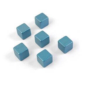 Cubes magnétiques extra forts
bleu Set de 6, 0.8 cm 