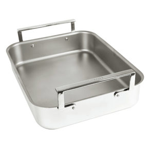 Bratschale mit Einsatz 40 x 31 cm 