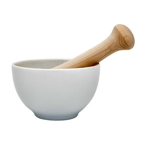 Mörser mit Holzstössel 