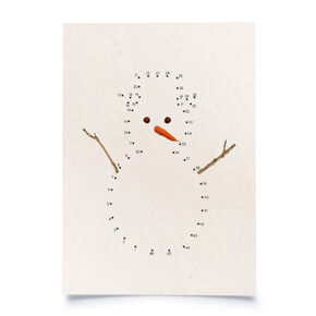 Postkarte 
Schneemann 