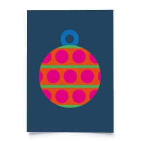 Postkarte
Weihnachtskugel Punkte 