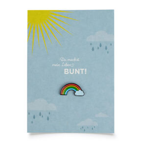 Karte Pin - Regenbogen 