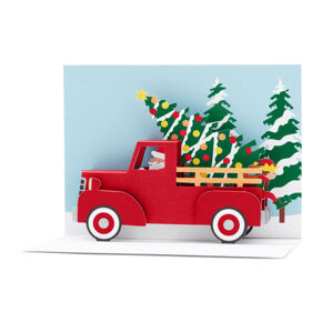 Pop-Up Karte Santa Trucks 