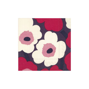 Papierservietten 
Unikko rot/creme 