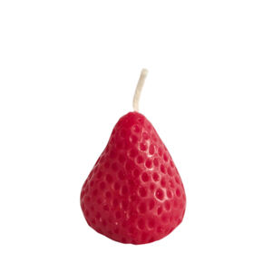 Erdbeere Kerze mittel 