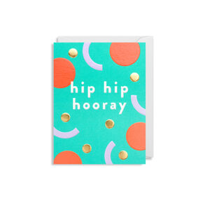 Faltkarte Hip Hip Hooray 