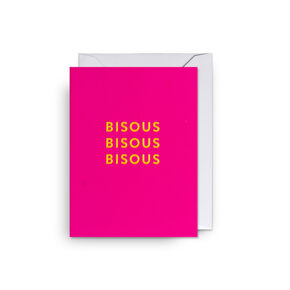 Faltkarte Bisous 