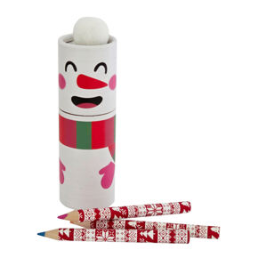 Farbstifte Mini Schneemann 