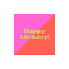 Serviettes en papier
Birthday rose/rouge 
