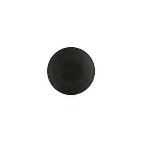 Teller flach schwarz 16 cm 