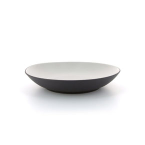 Teller tief grau 24 cm 