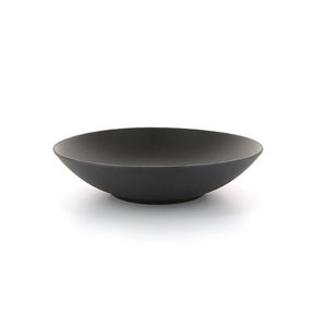 Teller tief schwarz 24 cm 