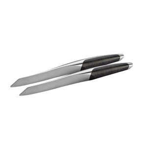 Steakmesser Esche schwarz
 2er Set 