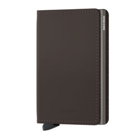 Slimwallet 
braun matt 