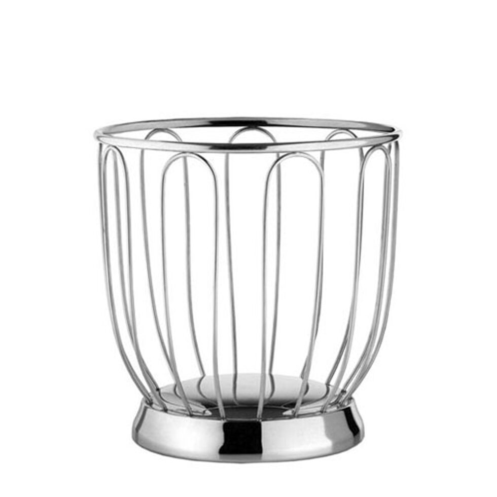 ALESSIFruit basket high small with stainless steel rods ALESSIFruit basket high small with stainless steel rods