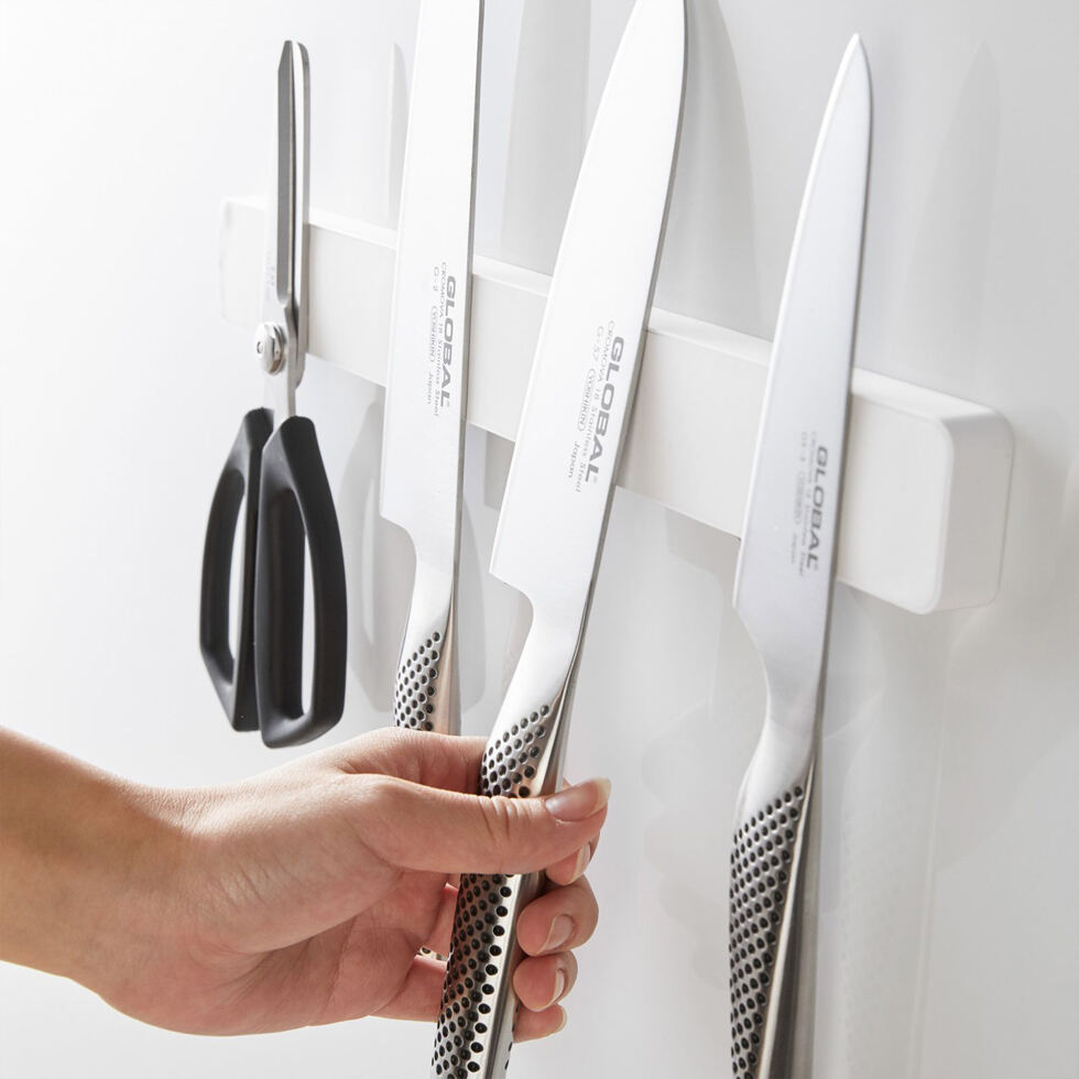 Porte-couteau magnétique blanc 