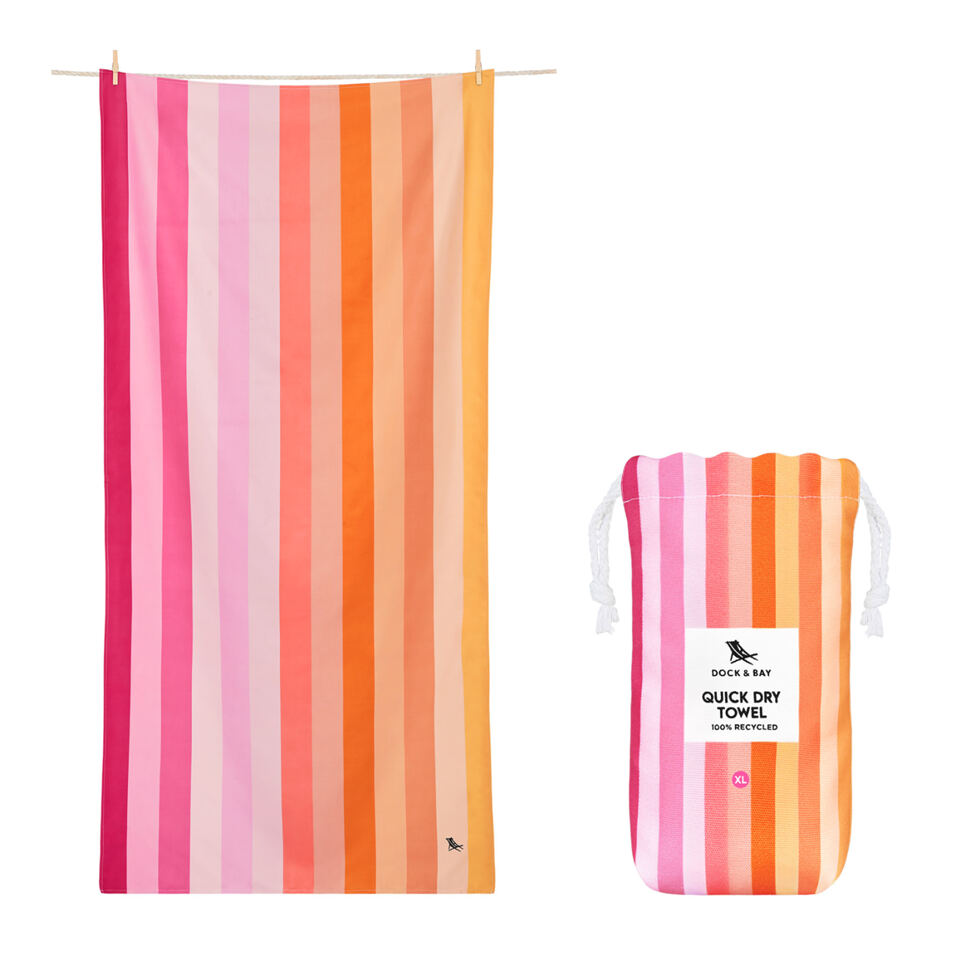 Strandtuch 
pink / orange 
