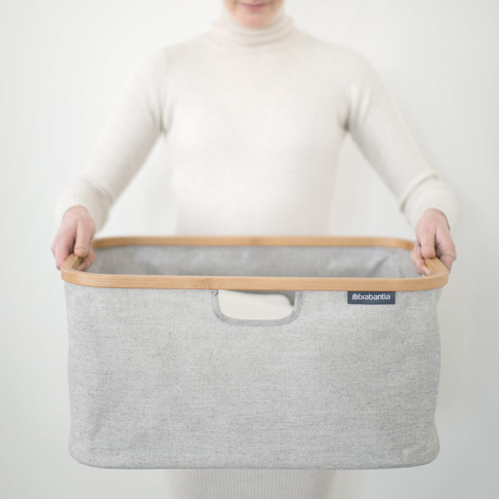Laundry basket grey 40 lt 