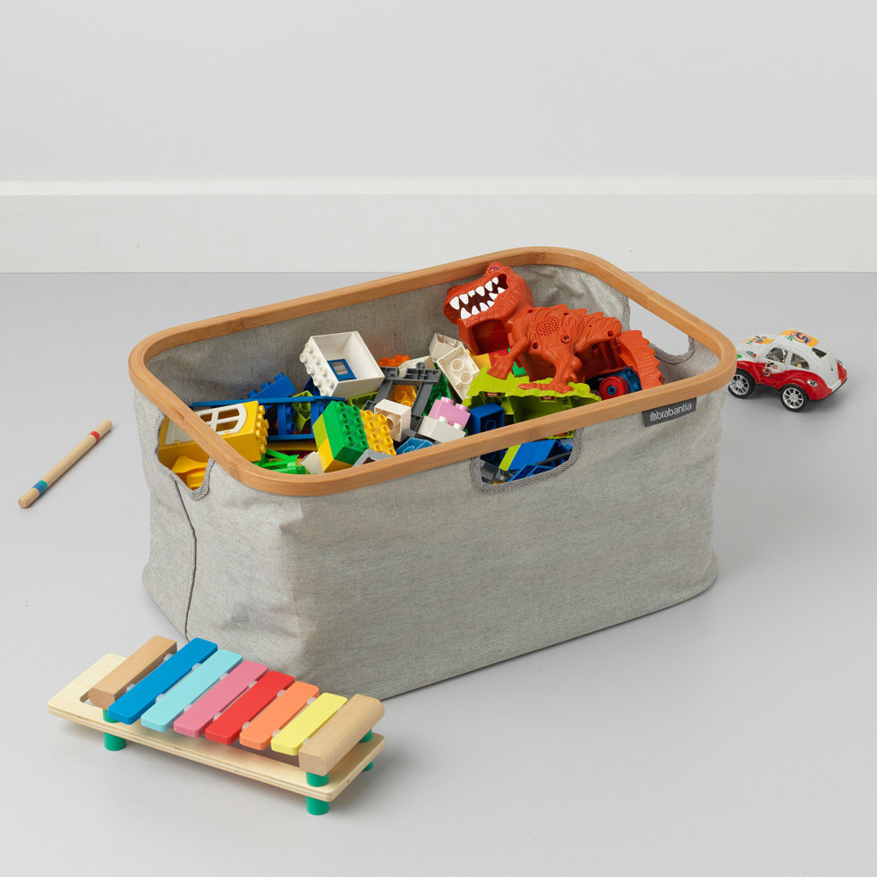 Laundry basket grey 40 lt 