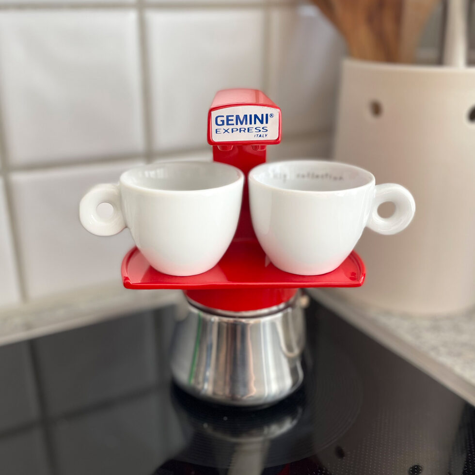 Gemini espresso maker red 