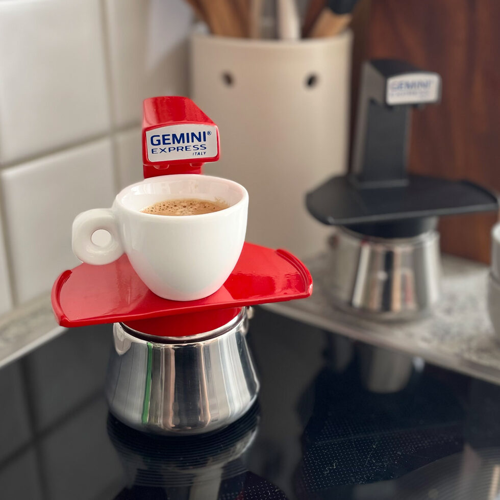 Gemini espresso maker red 