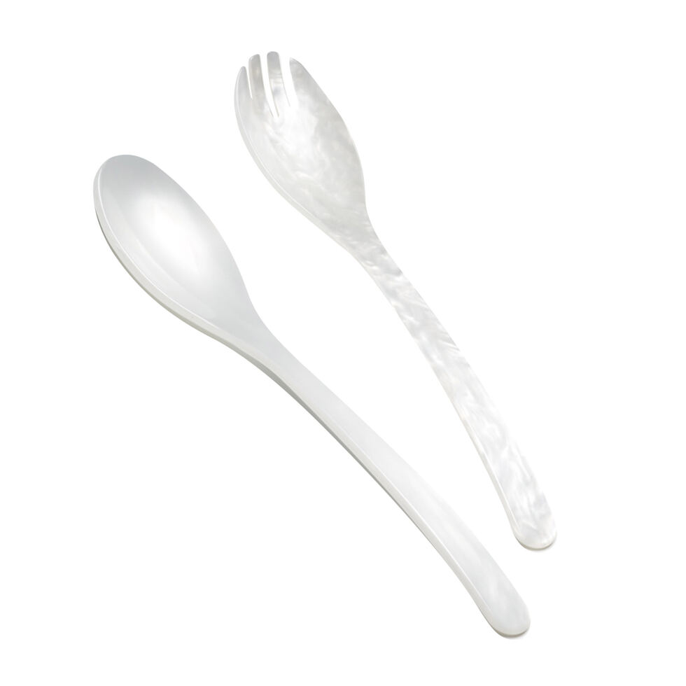 Acrylic glass salad servers
Mother of pearl Acrylic glass salad servers
Mother of pearl