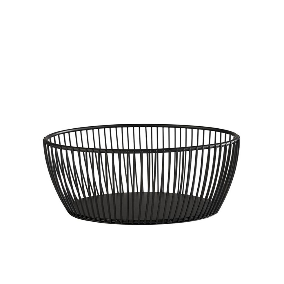 Korb oval schwarz
20 cm 