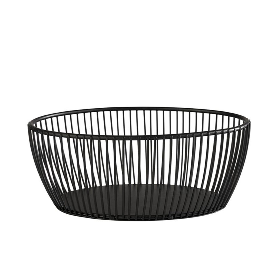 Korb oval schwarz
24 cm 