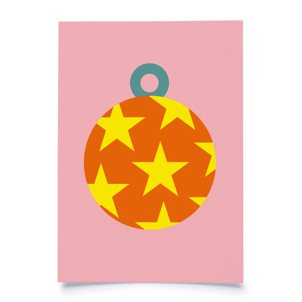 Postkarte
Weihnachtskugel Stern 