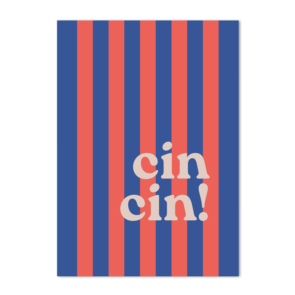 Postkarte - cin cin! Postkarte - cin cin!