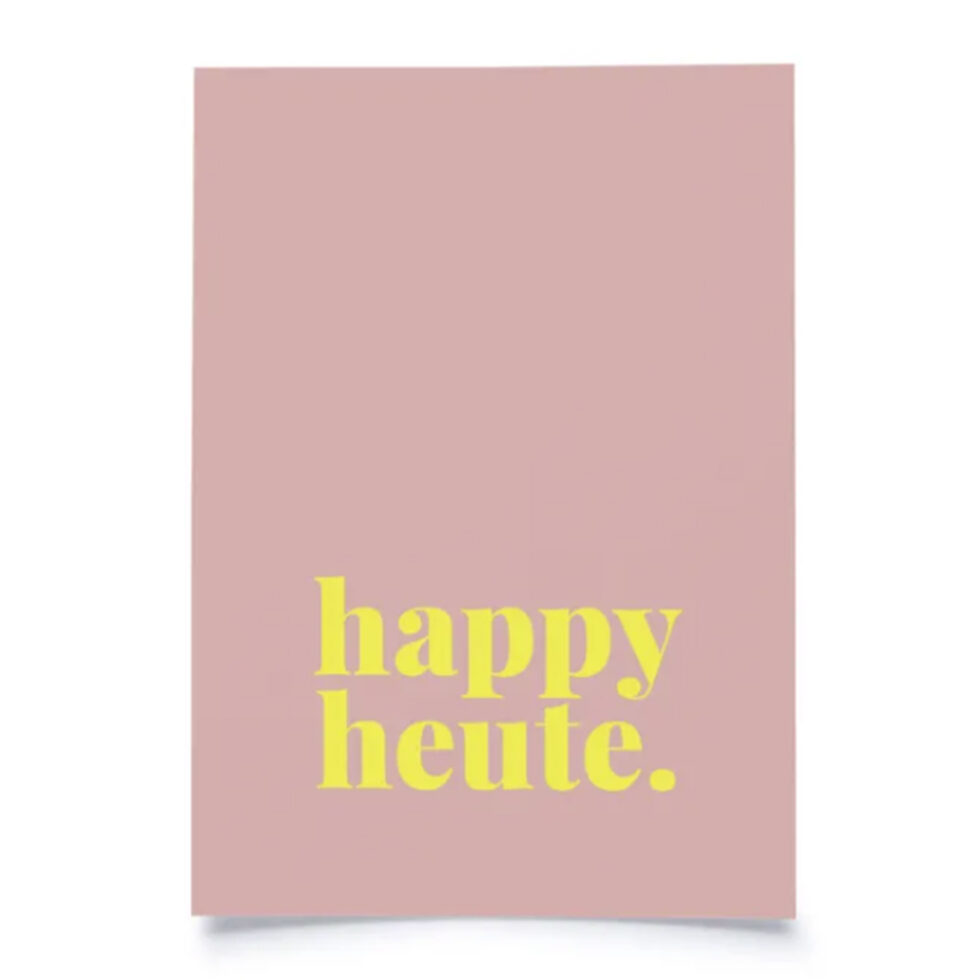 Postkarte
"Happy heute" Postkarte
"Happy heute"