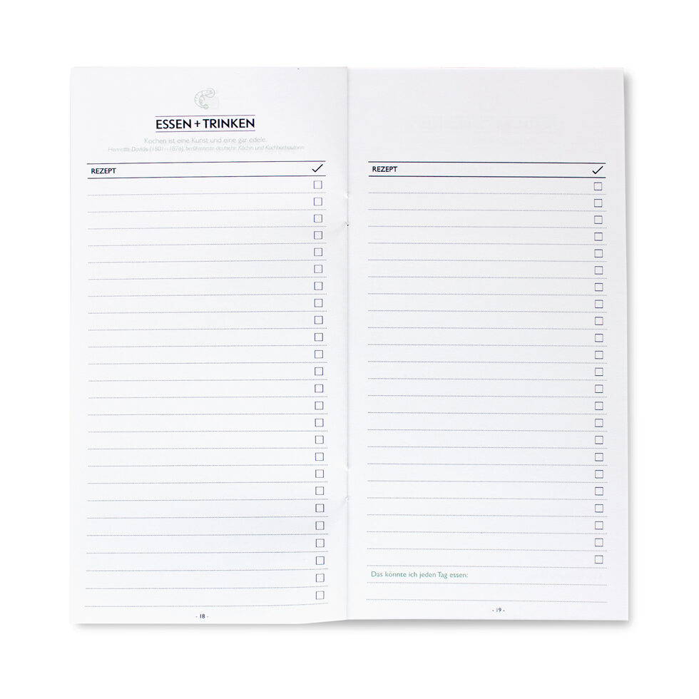 Booklet "Einmal im Leben" 