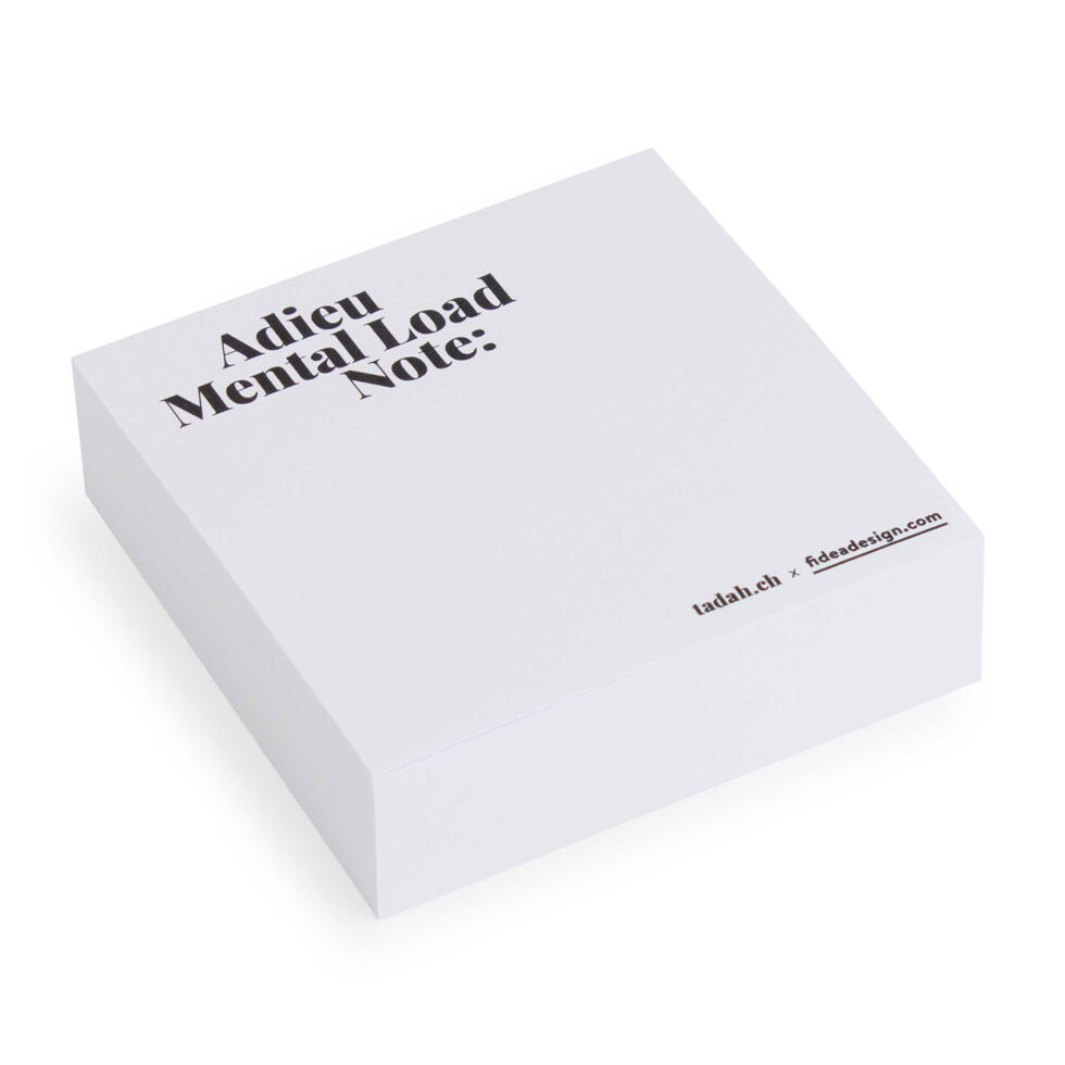Haftnotiz
Adieu Mental Load Note Haftnotiz
Adieu Mental Load Note