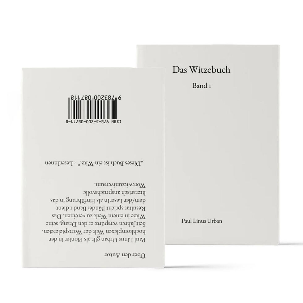 Witzebuch Band 1
weiss Witzebuch Band 1
weiss