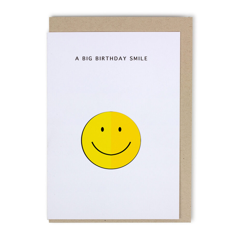 Faltkarte Big birthday smile Faltkarte Big birthday smile