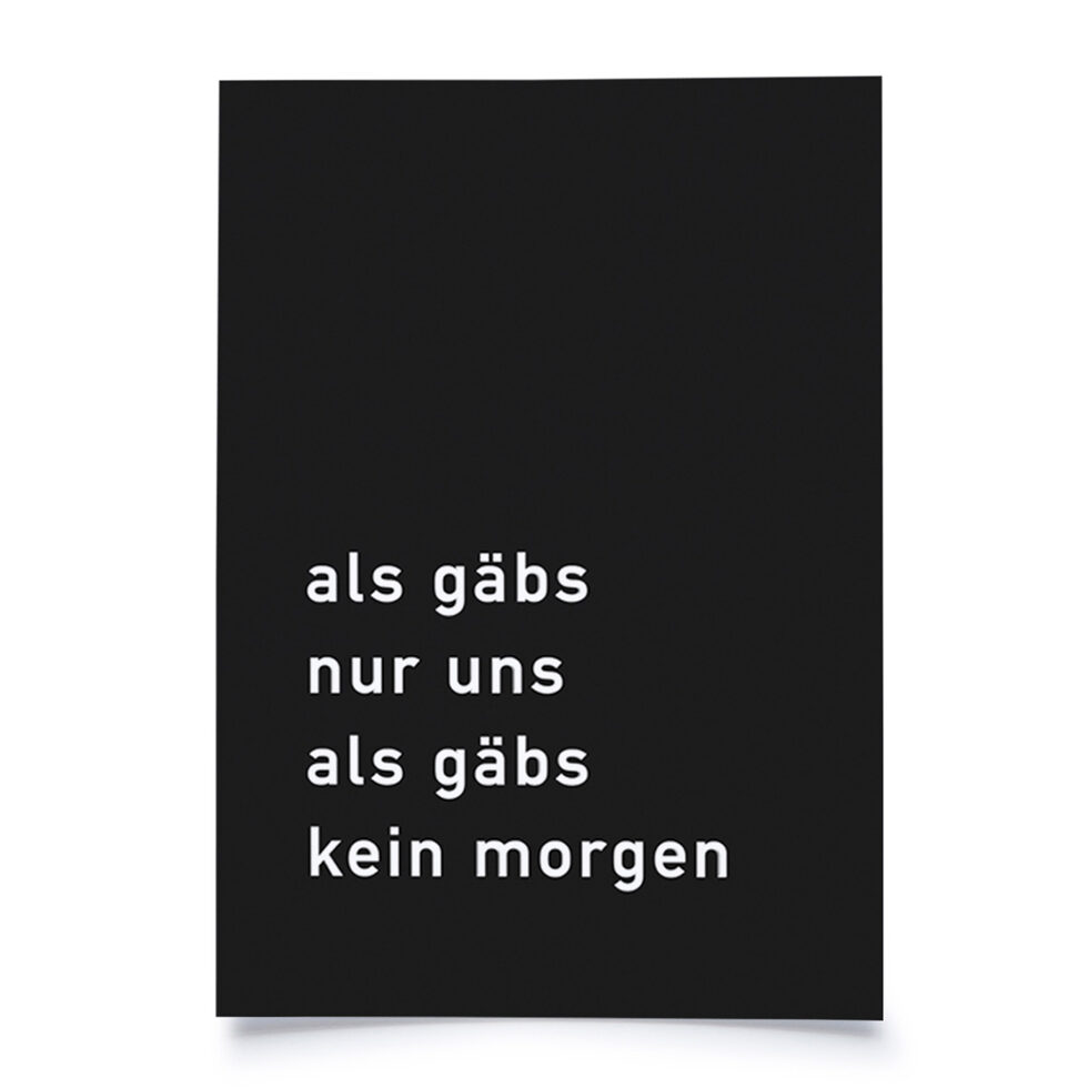 Postkarte
Als gäbs nur uns... Postkarte
Als gäbs nur uns...