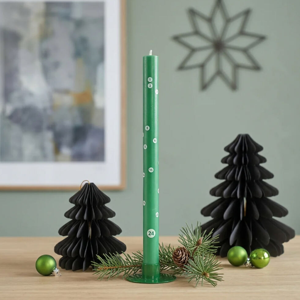 Adventskerze
Countdown grün 