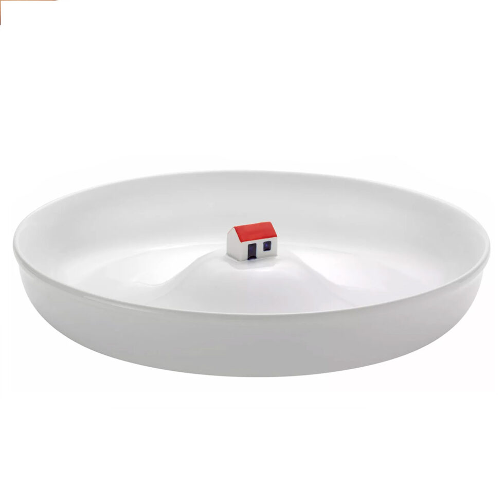 Teller mit Haus
gross 25 cm 