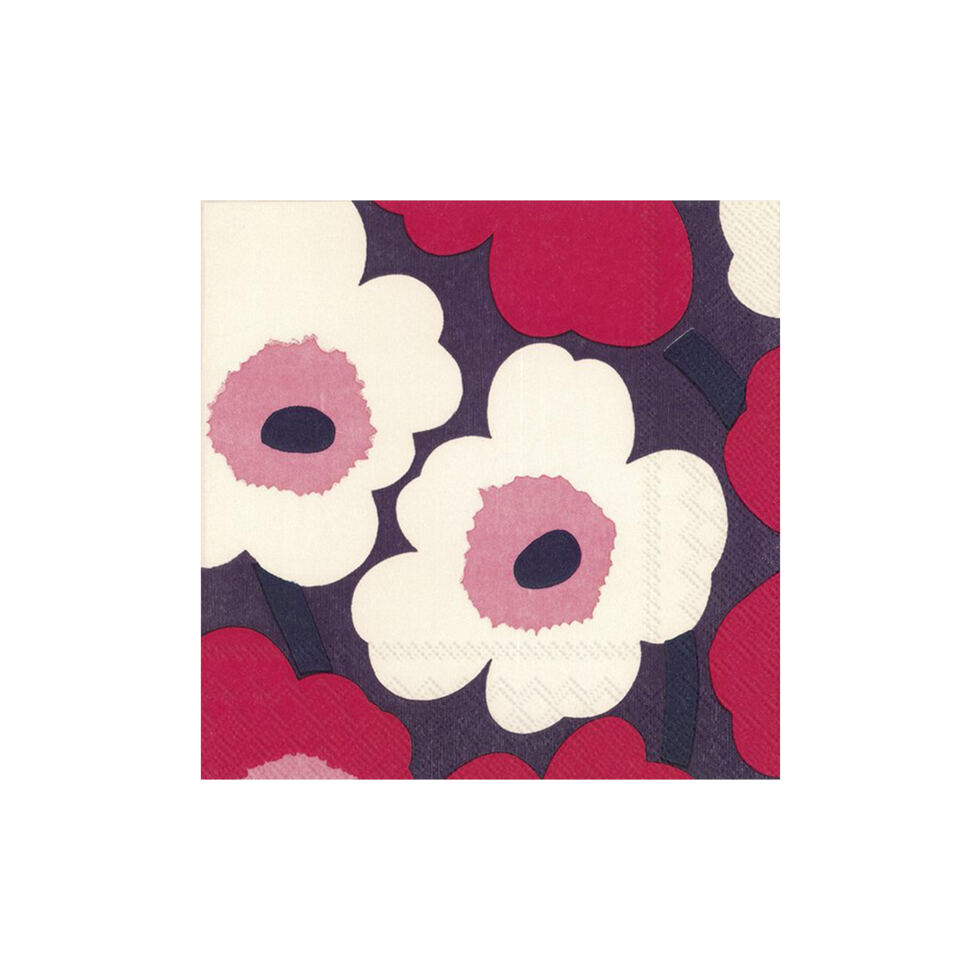 Papierservietten 
Unikko rot/creme 